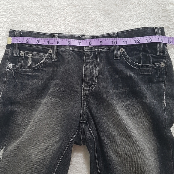 Gap distressed black skinny jeans size 2 - Picture 11 of 12
